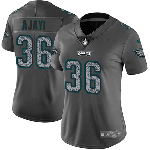 Nike Eagles #36 Jay Ajayi Gray Static Women's NFL Vapor Untouchable Game Jersey Nike Eagles #36 Jay Ajayi Gray Static Women's NFL Vapor Untouchable Game Jersey