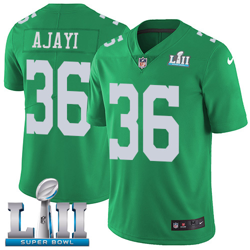 Nike Eagles #36 Jay Ajayi Green Super Bowl LII Men's Stitched NFL Limited Rush Jersey Nike Eagles #36 Jay Ajayi Green Super Bowl LII Men's Stitched NFL Limited Rush Jersey