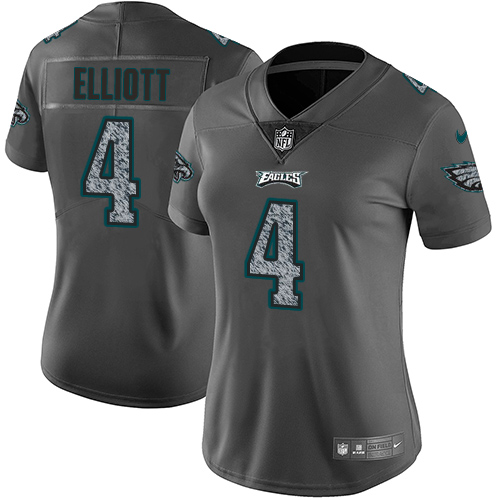 Nike Eagles #4 Jake Elliott Gray Static Women's NFL Vapor Untouchable Game Jersey Nike Eagles #4 Jake Elliott Gray Static Women's NFL Vapor Untouchable Game Jersey