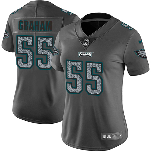 Nike Eagles #55 Brandon Graham Gray Static Women's NFL Vapor Untouchable Game Jersey Nike Eagles #55 Brandon Graham Gray Static Women's NFL Vapor Untouchable Game Jersey