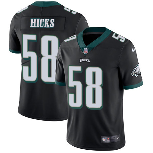 Nike Eagles #58 Jordan Hicks Black Alternate Youth Stitched NFL Vapor Untouchable Limited Jersey Nike Eagles #58 Jordan Hicks Black Alternate Youth Stitched NFL Vapor Untouchable Limited Jersey