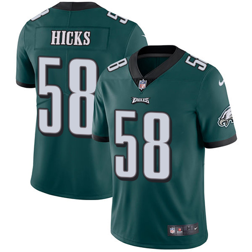 Nike Eagles #58 Jordan Hicks Midnight Green Team Color Youth Stitched NFL Vapor Untouchable Limited Jersey Nike Eagles #58 Jordan Hicks Midnight Green Team Color Youth Stitched NFL Vapor Untouchable Limited Jersey