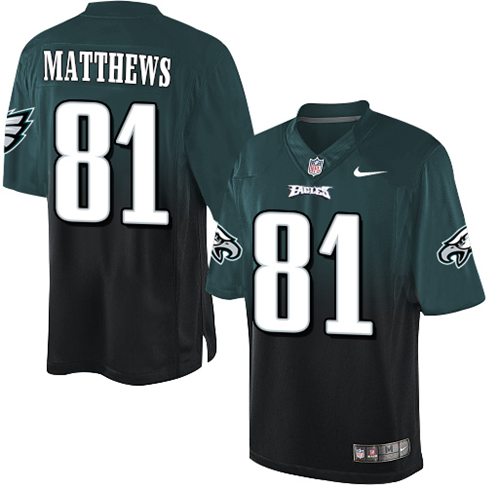 Nike Eagles #81 Jordan Matthews Midnight Green Black Men's Stitched NFL Elite Fadeaway Fashion Jersey Nike Eagles #81 Jordan Matthews Midnight Green Black Men's Stitched NFL Elite Fadeaway Fashion Jersey