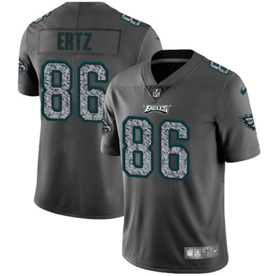 Nike Eagles #86 Zach Ertz Gray Static Men's NFL Vapor Untouchable Game Jersey
