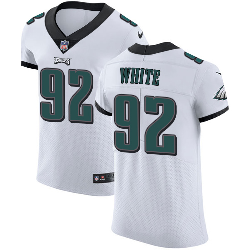 Nike Eagles #92 Reggie White White Men's Stitched NFL Vapor Untouchable Elite Jersey