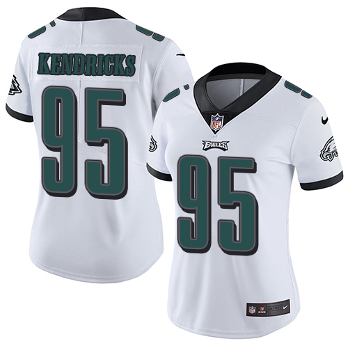 Nike Eagles #95 Mychal Kendricks White Women's Stitched NFL Vapor Untouchable Limited Jersey Nike Eagles #95 Mychal Kendricks White Women's Stitched NFL Vapor Untouchable Limited Jersey