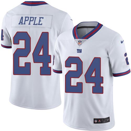 Nike Giants #24 Eli Apple White Youth Stitched NFL Limited Rush Jersey Nike Giants #24 Eli Apple White Youth Stitched NFL Limited Rush Jersey