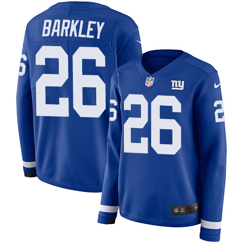 Nike Giants #26 Saquon Barkley Royal Blue Team Color Women's - 副本 Nike Giants #26 Saquon Barkley Royal Blue Team Color Women's - 副本
