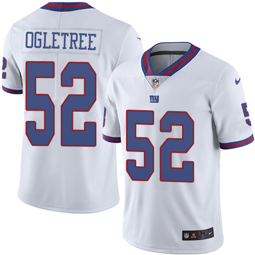 Nike Giants #52 Alec Ogletree White Youth Stitched NFL Limited Rush Jersey Nike Giants #52 Alec Ogletree White Youth Stitched NFL Limited Rush Jersey
