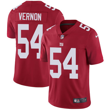 Nike Giants #54 Olivier Vernon Red Alternate Men's Stitched NFL Vapor Untouchable Limited Jersey Nike Giants #54 Olivier Vernon Red Alternate Men's Stitched NFL Vapor Untouchable Limited Jersey