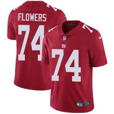 Nike Giants #74 Ereck Flowers Red Alternate Men's Stitched NFL Vapor Untouchable Limited Jersey Nike Giants #74 Ereck Flowers Red Alternate Men's Stitched NFL Vapor Untouchable Limited Jersey