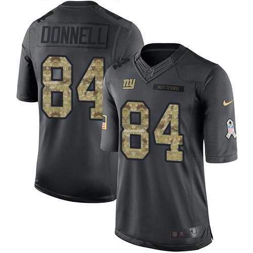 Nike Giants #84 Larry Donnell Black Men's Stitched NFL Limited 2016 Salute to Service Jersey Nike Giants #84 Larry Donnell Black Men's Stitched NFL Limited 2016 Salute to Service Jersey