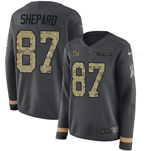 Nike Giants #87 Sterling Shepard Anthracite Salute to Service - 副本 Nike Giants #87 Sterling Shepard Anthracite Salute to Service - 副本