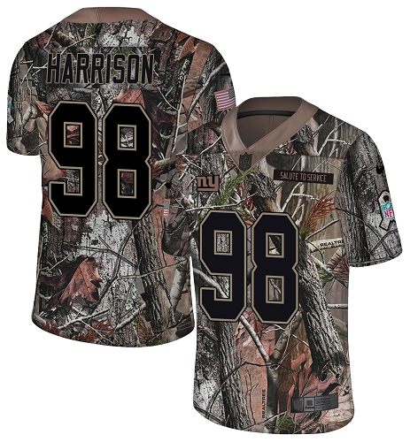 Nike Giants #98 Damon Harrison Camo Men's Stitched NFL Limited Rush Realtree Jersey