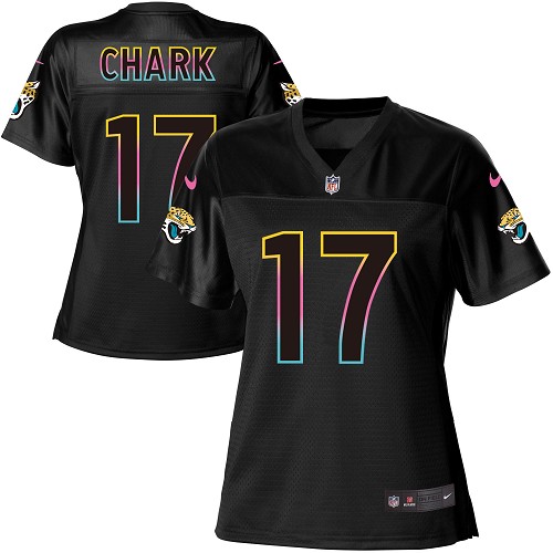 Nike Jaguars #17 DJ Chark Black Women's NFL Fashion Game Jersey