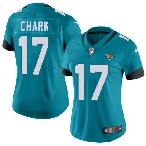 Nike Jaguars #17 DJ Chark Teal Green Alternate Women's Stitched Nike Jaguars #17 DJ Chark Teal Green Alternate Women's Stitched