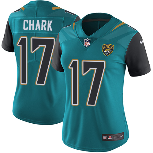 Nike Jaguars #17 DJ Chark Teal Green Team Color Women's Stitched NFL Vapor Untouchable Limited Jersey Nike Jaguars #17 DJ Chark Teal Green Team Color Women's Stitched NFL Vapor Untouchable Limited Jersey