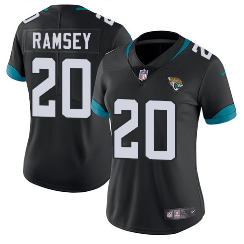 Nike Jaguars #20 Jalen Ramsey Black Team Color Women's Stitched Nike Jaguars #20 Jalen Ramsey Black Team Color Women's Stitched