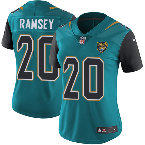 Nike Jaguars #20 Jalen Ramsey Teal Green Team Color Women's Stitched NFL Vapor Untouchable Limited Jersey