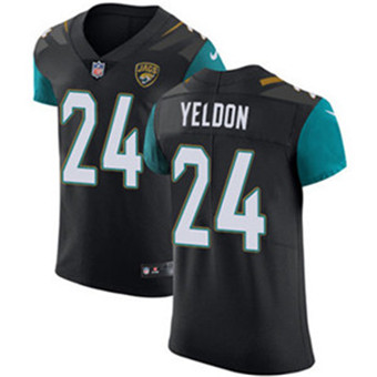 Nike Jaguars #24 T.J. Yeldon Black Alternate Men's Stitched NFL Vapor Untouchable Elite Jersey Nike Jaguars #24 T.J. Yeldon Black Alternate Men's Stitched NFL Vapor Untouchable Elite Jersey