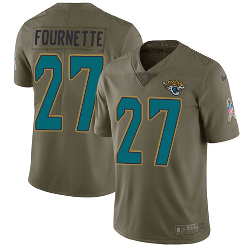 Nike Jaguars #27 Leonard Fournette Olive Men's Stitched NFL Limited 2017 Salute to Service Jersey Nike Jaguars #27 Leonard Fournette Olive Men's Stitched NFL Limited 2017 Salute to Service Jersey