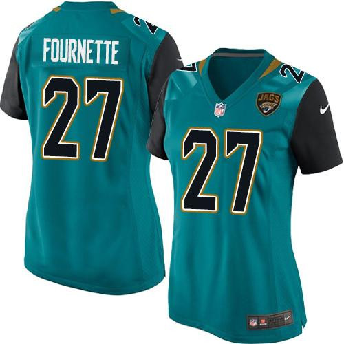 Nike Jaguars #27 Leonard Fournette Teal Green Alternate Women's Nike Jaguars #27 Leonard Fournette Teal Green Alternate Women's