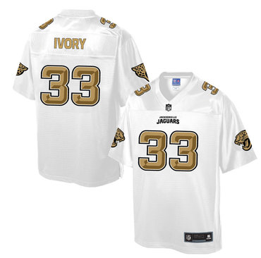 Nike Jaguars #33 Chris Ivory White Men's NFL Pro Line Fashion Elite Jersey