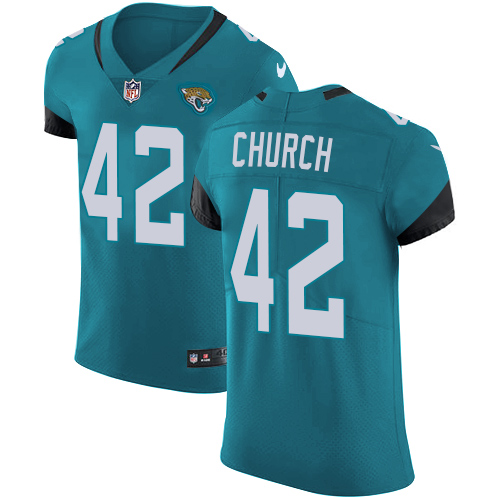 Nike Jaguars #42 Barry Church Teal Green Team Color Men's Stitched NFL Vapor Untouchable Elite Jersey Nike Jaguars #42 Barry Church Teal Green Team Color Men's Stitched NFL Vapor Untouchable Elite Jersey