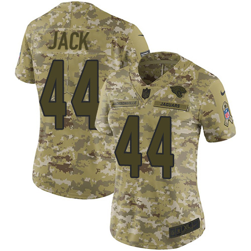 Nike Jaguars #44 Myles Jack Camo Women's Stitched NFL Limited 2018 Salute to Service Jersey Nike Jaguars #44 Myles Jack Camo Women's Stitched NFL Limited 2018 Salute to Service Jersey
