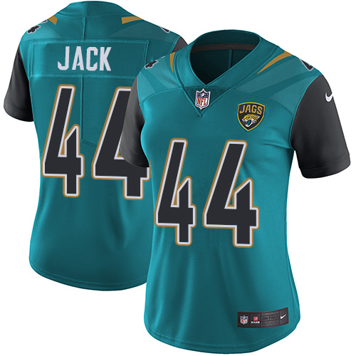 Nike Jaguars #44 Myles Jack Teal Green Team Color Women's Stitched NFL Vapor Untouchable Limited Jersey Nike Jaguars #44 Myles Jack Teal Green Team Color Women's Stitched NFL Vapor Untouchable Limited Jersey