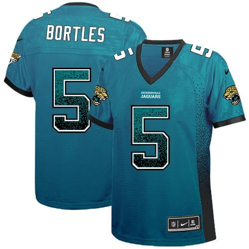 Nike Jaguars #5 Blake Bortles Teal Green Alternate Women's Stitched 0 Nike Jaguars #5 Blake Bortles Teal Green Alternate Women's Stitched 0