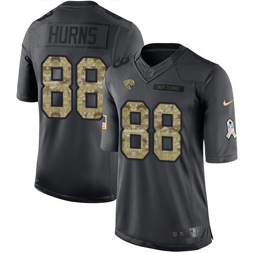 Nike Jaguars #88 Allen Hurns Black Men's Stitched NFL Limited 2016 Salute To Service Jersey Nike Jaguars #88 Allen Hurns Black Men's Stitched NFL Limited 2016 Salute To Service Jersey