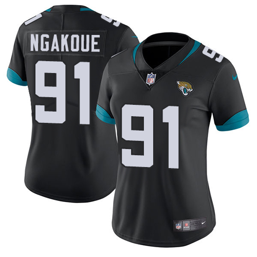 Nike Jaguars #91 Yannick Ngakoue Black Alternate Women's Stitched NFL Vapor Untouchable Limited Jersey Nike Jaguars #91 Yannick Ngakoue Black Alternate Women's Stitched NFL Vapor Untouchable Limited Jersey