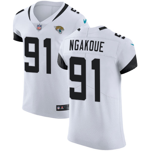 Nike Jaguars #91 Yannick Ngakoue White Men's Stitched NFL Vapor Untouchable Elite Jersey Nike Jaguars #91 Yannick Ngakoue White Men's Stitched NFL Vapor Untouchable Elite Jersey
