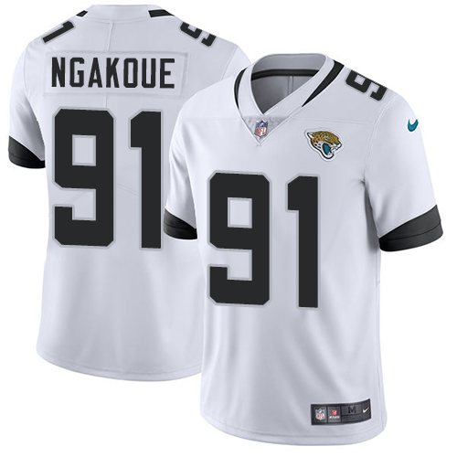 Nike Jaguars #91 Yannick Ngakoue White Men's Stitched NFL Vapor Untouchable Limited Jersey Nike Jaguars #91 Yannick Ngakoue White Men's Stitched NFL Vapor Untouchable Limited Jersey