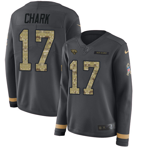 Nike Jaguars #97 Malik Jackson Anthracite Salute to Service-2195