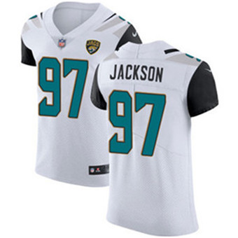 Nike Jaguars #97 Malik Jackson White Men's Stitched NFL Vapor Untouchable Elite Jersey Nike Jaguars #97 Malik Jackson White Men's Stitched NFL Vapor Untouchable Elite Jersey