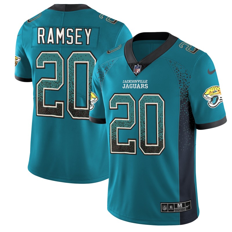 Nike Jaguars 20 Jalen Ramsey Teal Drift Fashion Limited Jersey