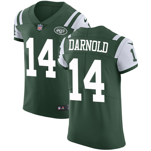 Nike Jets #14 Sam Darnold Green Team Color Men's Stitched NFL Vapor Untouchable Elite Jersey Nike Jets #14 Sam Darnold Green Team Color Men's Stitched NFL Vapor Untouchable Elite Jersey