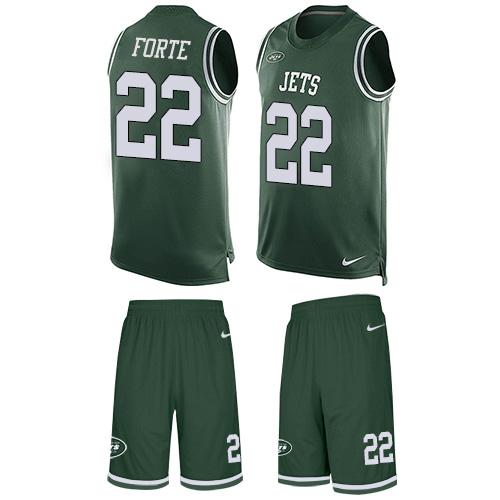 Nike Jets #22 Matt Forte Green Team Color Men's Stitched NFL Limited Tank Top Suit Jersey Nike Jets #22 Matt Forte Green Team Color Men's Stitched NFL Limited Tank Top Suit Jersey