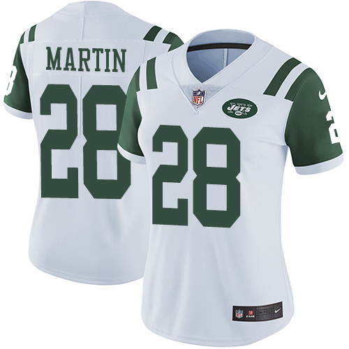 Nike Jets #28 Curtis Martin White Women's Stitched NFL Vapor Untouchable Limited Jersey Nike Jets #28 Curtis Martin White Women's Stitched NFL Vapor Untouchable Limited Jersey