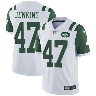 Nike Jets #47 Jordan Jenkins White Youth Stitched NFL Vapor Untouchable Limited Jersey Nike Jets #47 Jordan Jenkins White Youth Stitched NFL Vapor Untouchable Limited Jersey