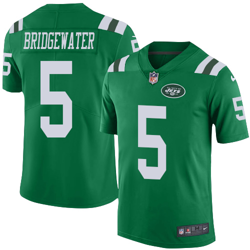 Nike Jets #5 Teddy Bridgewater Green Youth Stitched NFL Limited Rush Jersey Nike Jets #5 Teddy Bridgewater Green Youth Stitched NFL Limited Rush Jersey