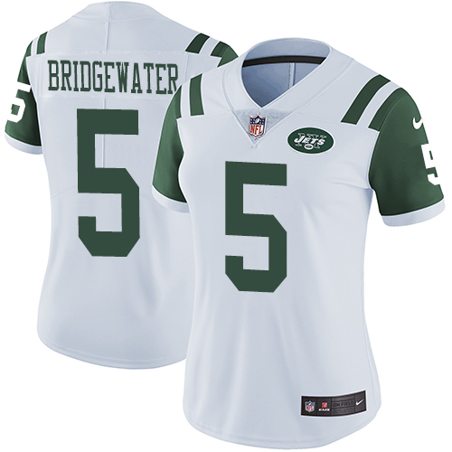 Nike Jets #5 Teddy Bridgewater White Women's Stitched NFL Vapor Untouchable Limited Jersey Nike Jets #5 Teddy Bridgewater White Women's Stitched NFL Vapor Untouchable Limited Jersey