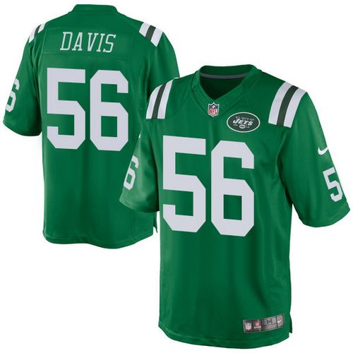 Nike Jets #56 Demario Davis Green Men's Stitched NFL Elite Rush Jersey Nike Jets #56 Demario Davis Green Men's Stitched NFL Elite Rush Jersey
