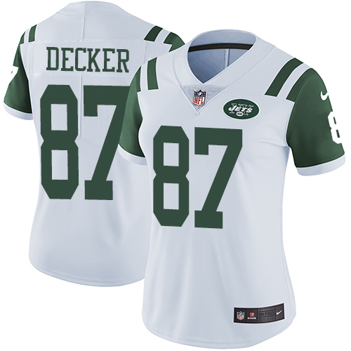 Nike Jets #87 Eric Decker White Women's Stitched NFL Vapor Untouchable Limited Jersey Nike Jets #87 Eric Decker White Women's Stitched NFL Vapor Untouchable Limited Jersey