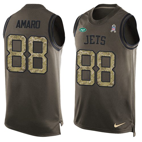 Nike Jets #88 Jace Amaro Green Men's Stitched NFL Limited Salute To Service Tank Top Jersey Nike Jets #88 Jace Amaro Green Men's Stitched NFL Limited Salute To Service Tank Top Jersey