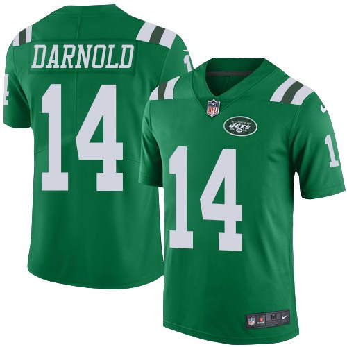 Nike Jets 14 Sam Darnold Green Youth Color Rush Limited Jersey Nike Jets 14 Sam Darnold Green Youth Color Rush Limited Jersey
