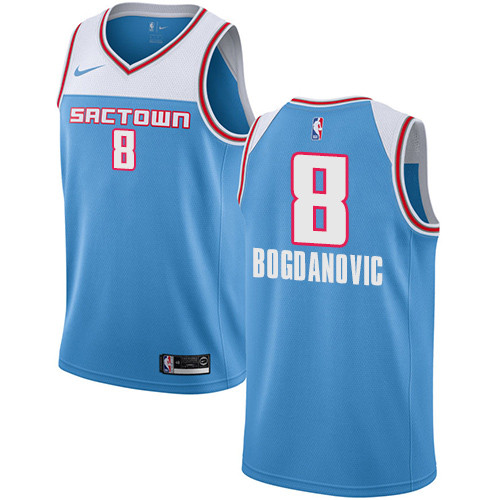 Nike Kings #8 Bogdan Bogdanovic Blue NBA Swingman City Edition 2018 19 Jersey Nike Kings #8 Bogdan Bogdanovic Blue NBA Swingman City Edition 2018 19 Jersey