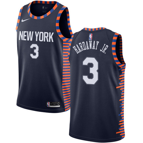 Nike Knicks #3 Tim Hardaway Jr. Navy NBA Swingman City Edition 2018 19 Jersey Nike Knicks #3 Tim Hardaway Jr. Navy NBA Swingman City Edition 2018 19 Jersey